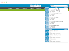 ResMan Software - Search for anything with a single search field for the entire database