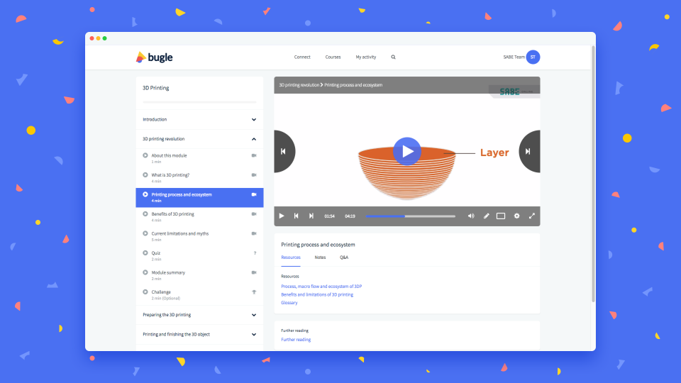 bugle Software - Bugle allows users to share video courses in a structured way
