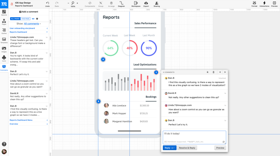 Collaborate in real time