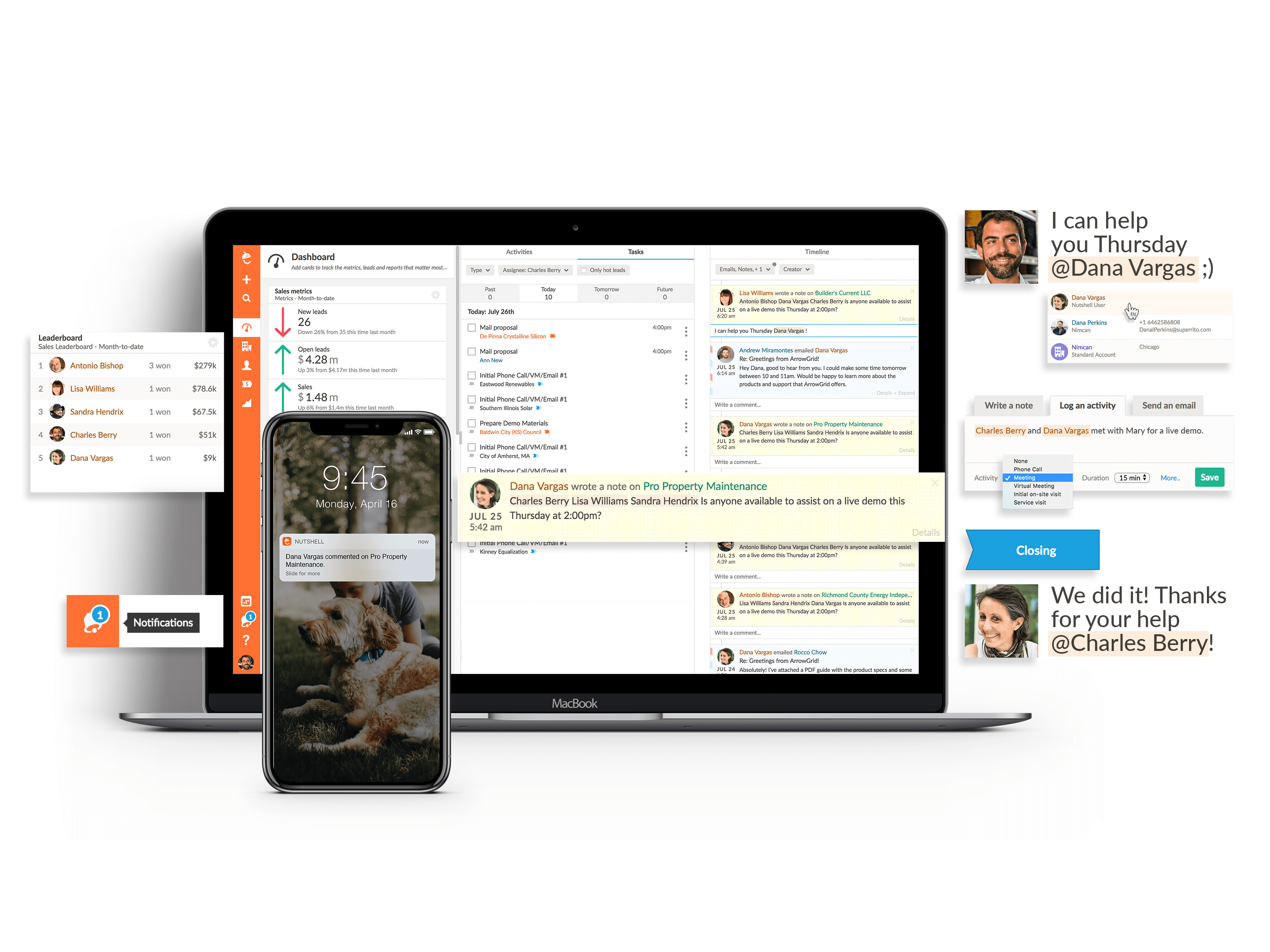 nushell crm reconnect email