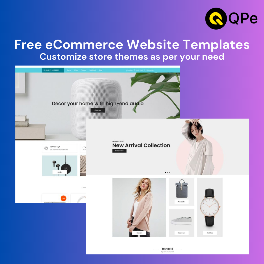 Customized store themes for your e-commerce website.