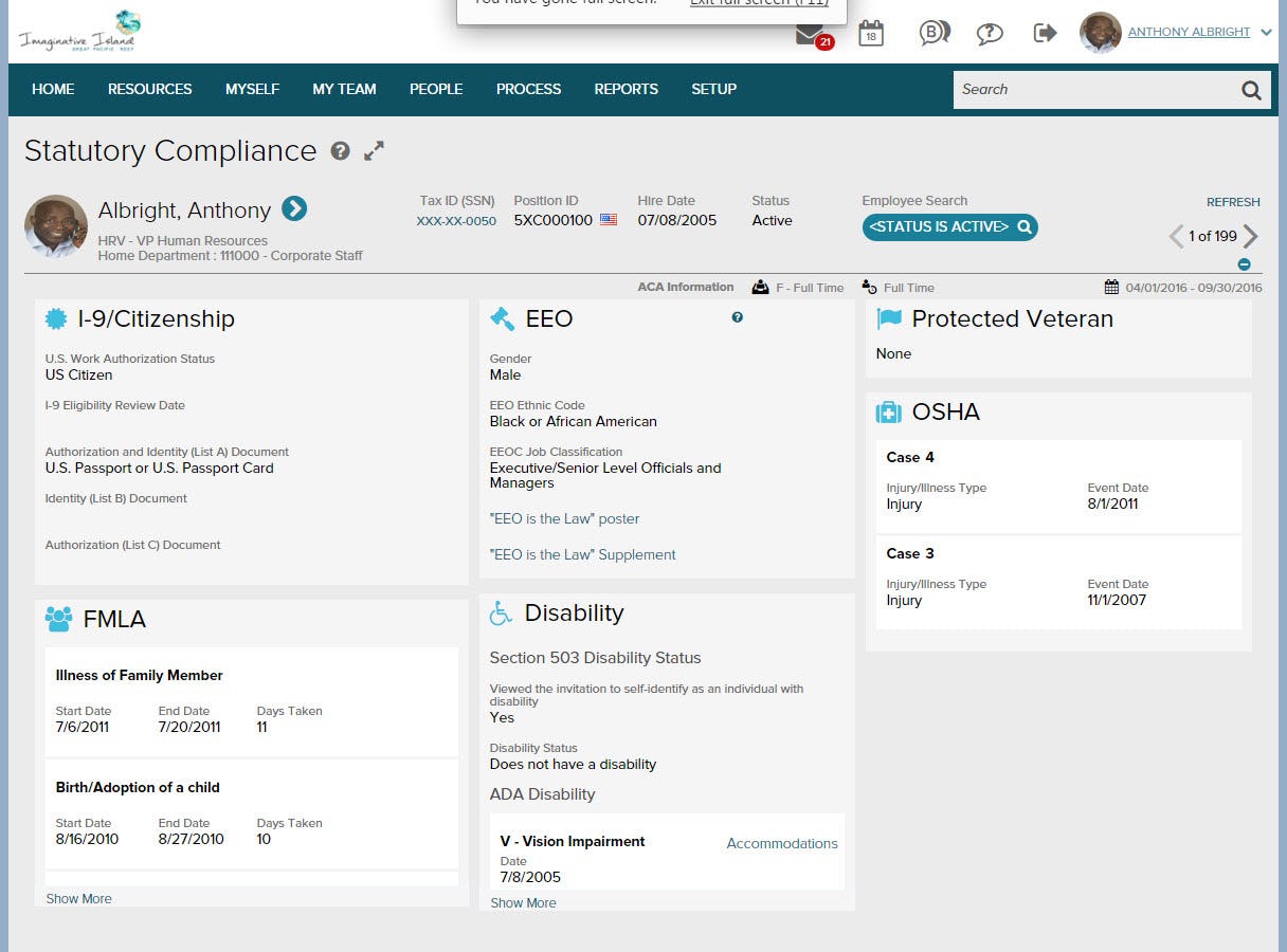 ADP Workforce Now Software - ADP Workforce Now -Manage candidate profiles
