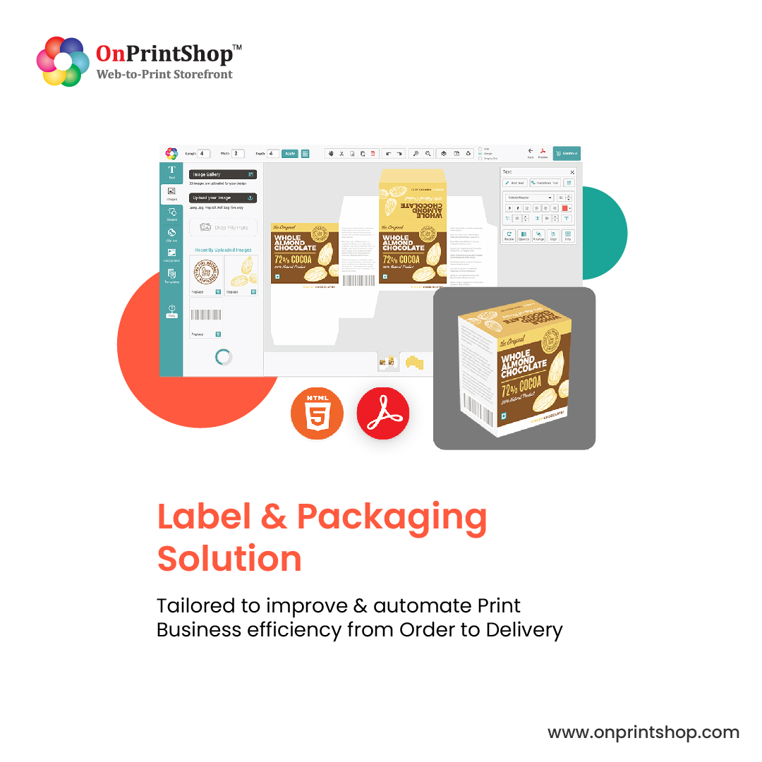 OnPrintShop Software - OnPrintShop's innovative Label and Packaging Solutions enable custom designs, quick turnaround, sustainable materials, and streamlined production, enhancing brand visibility and customer satisfaction.