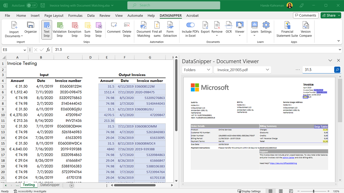 DataSnipper Logiciel - 4