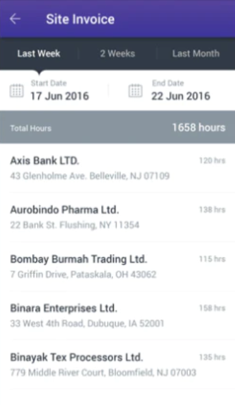 Novagems  screenshot: Novagems site invoice