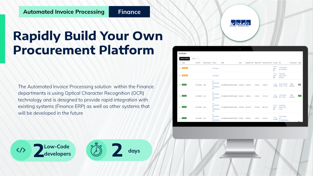 Plant an App Software - Rapidly built a procurement platform that works for your business