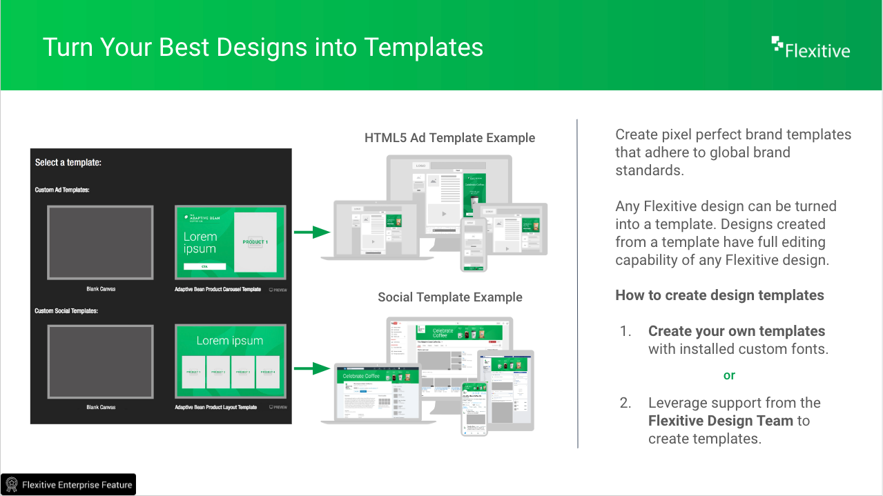 Turn your best designs into Custom Templates