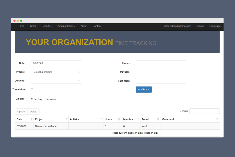 Add hours on desktop-thumb
