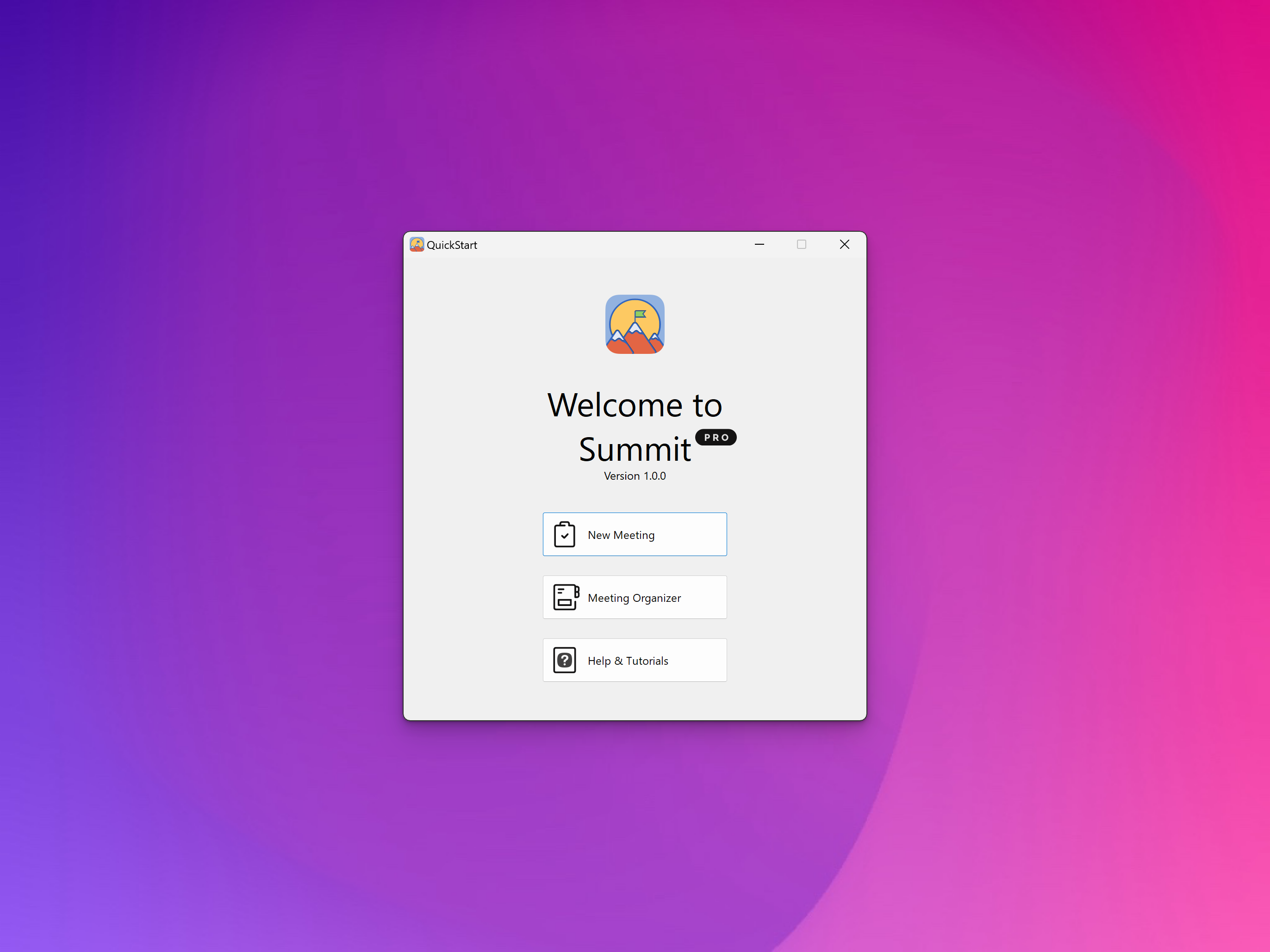 Summit is built to improve your efficiency and effectiveness when running and managing meetings. Whether they are online or in person, don't leave your critical meetings up to chance. Summit helps to ensure the best possible outcomes with ease. (Windows)