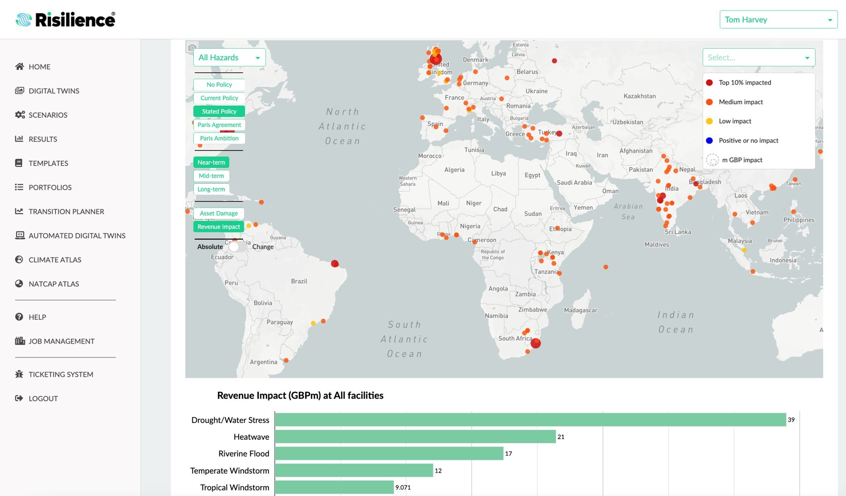 Risilience screenshot: Risilience track hazards