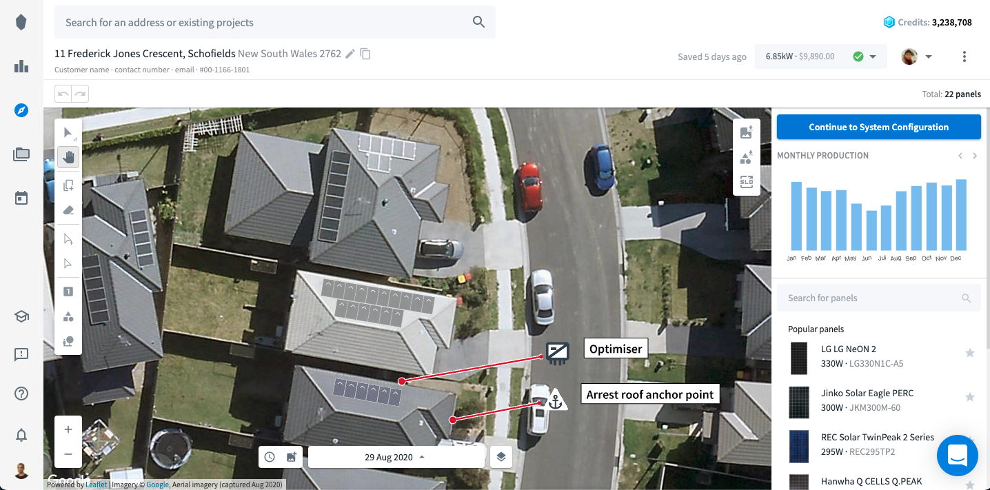 Pylon screenshot: Solar Design Studio