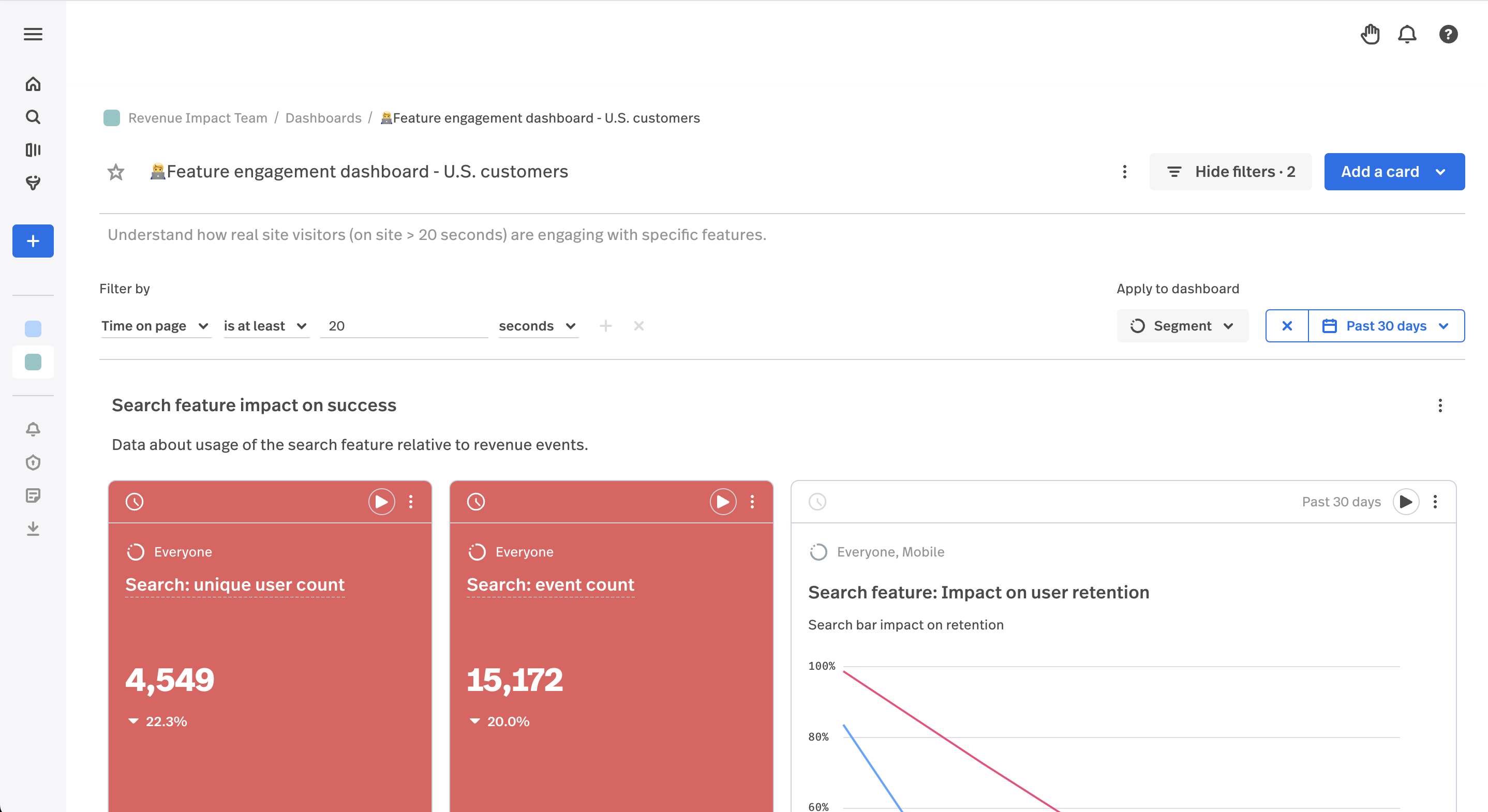 Fullstory Software - Visualize Behavioral Data with Custom Dashboards