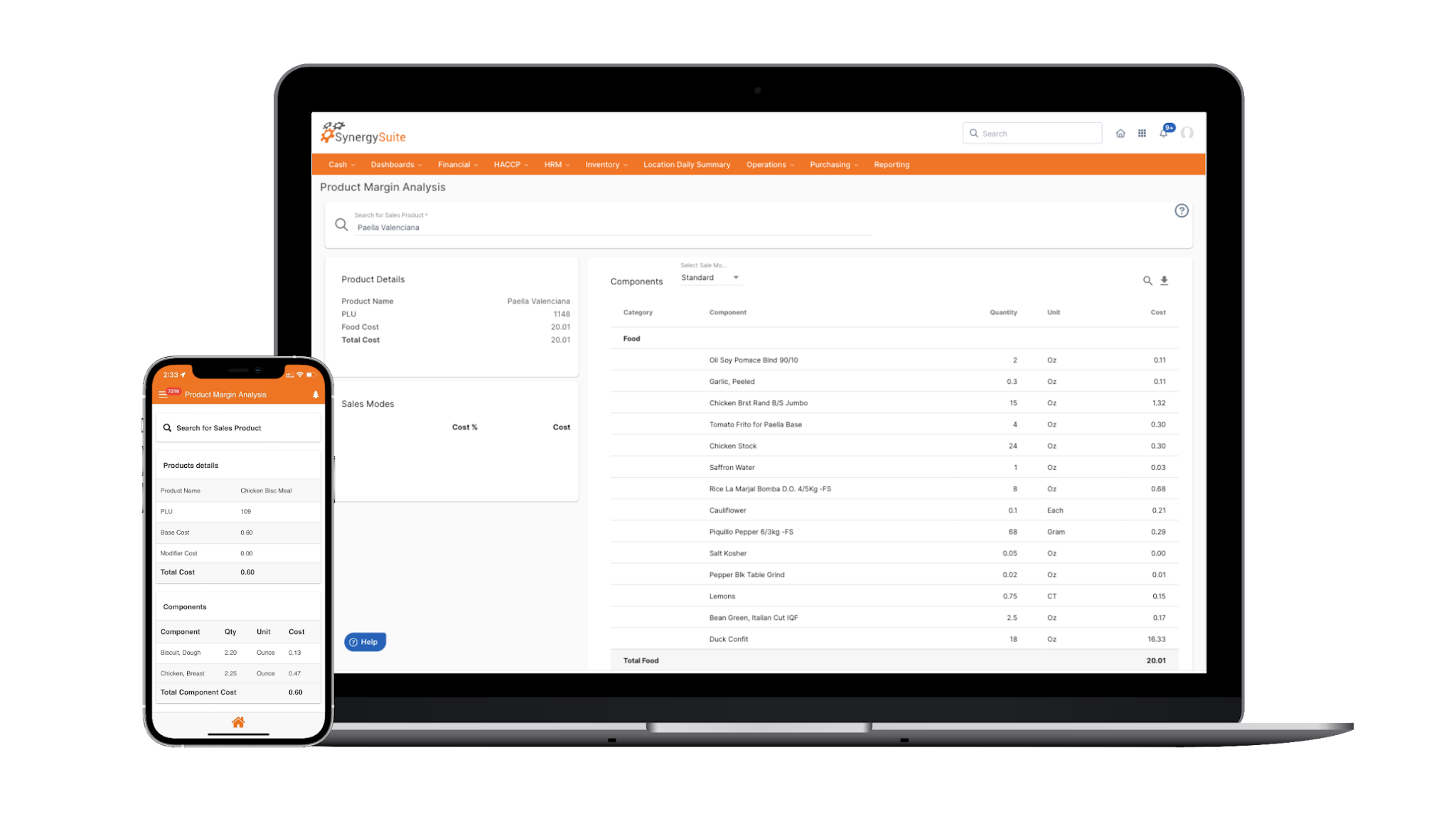 SynergySuite Software - Product Margin Analysis