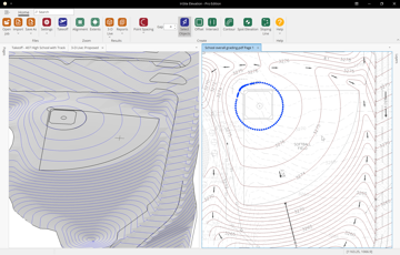 No tracing on Vector PDFs. Elevation Pro even selects dashed existing lines! Snap to building corners and curbs for CAD-like accuracy.