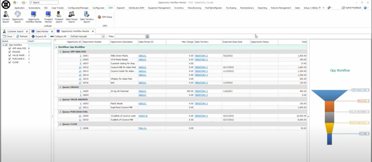 SalesPad Customer & Order Manager Software - SalesPad Customer & Order Manager opportunity workflow