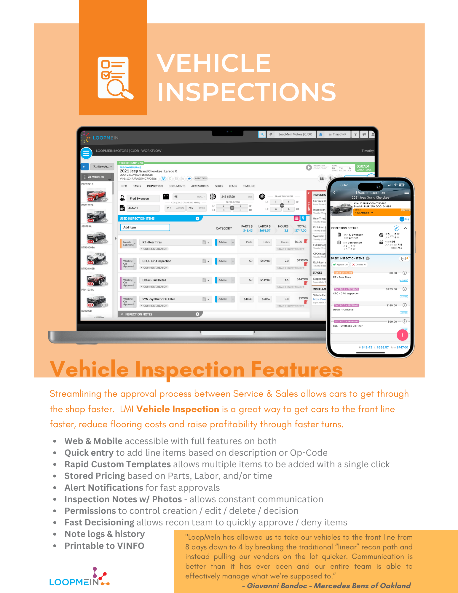 LoopMeIn Vehicle Inspections