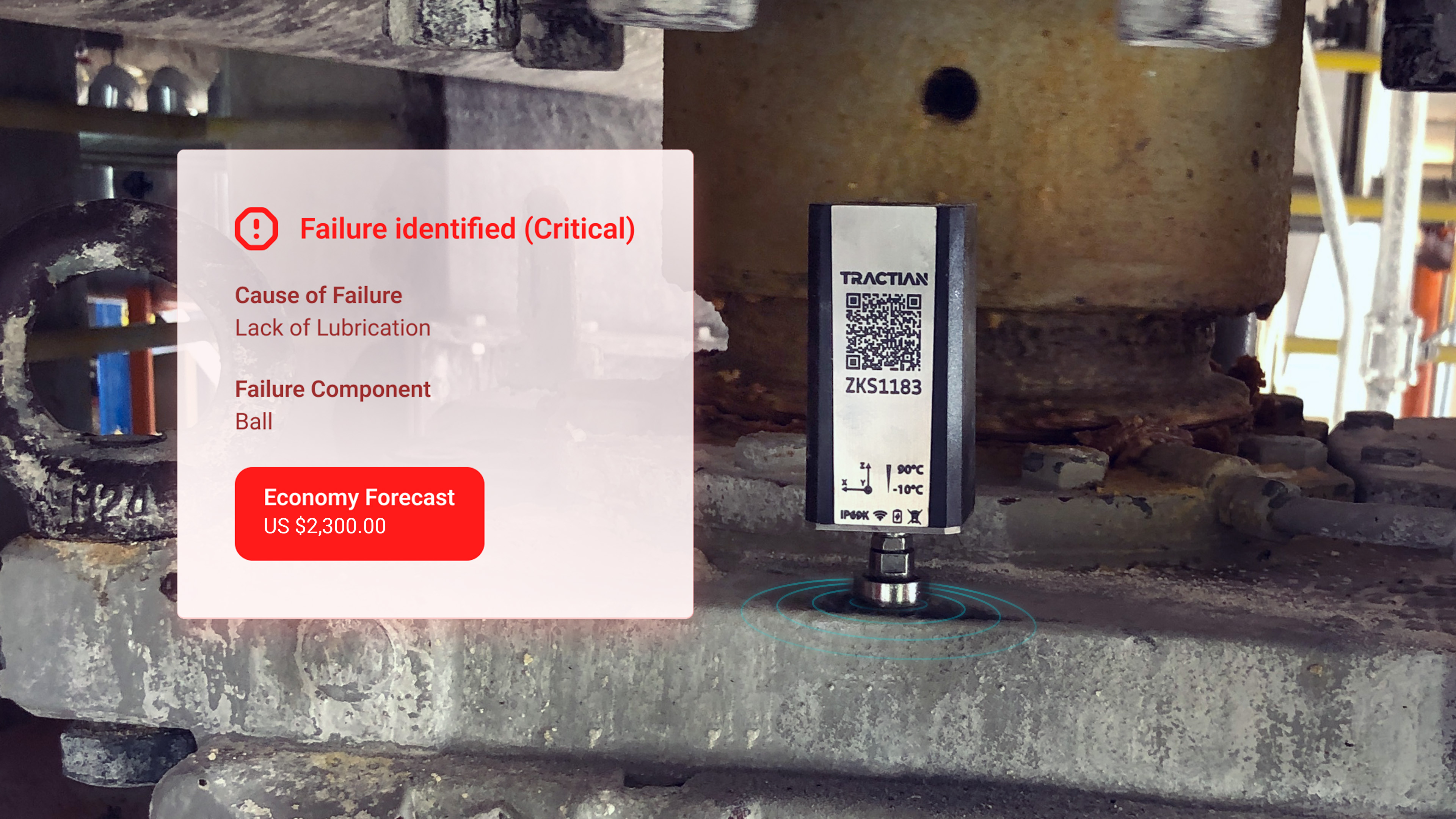 TRACTIAN identifies potential machine failures and gives you the steps you need to take action.