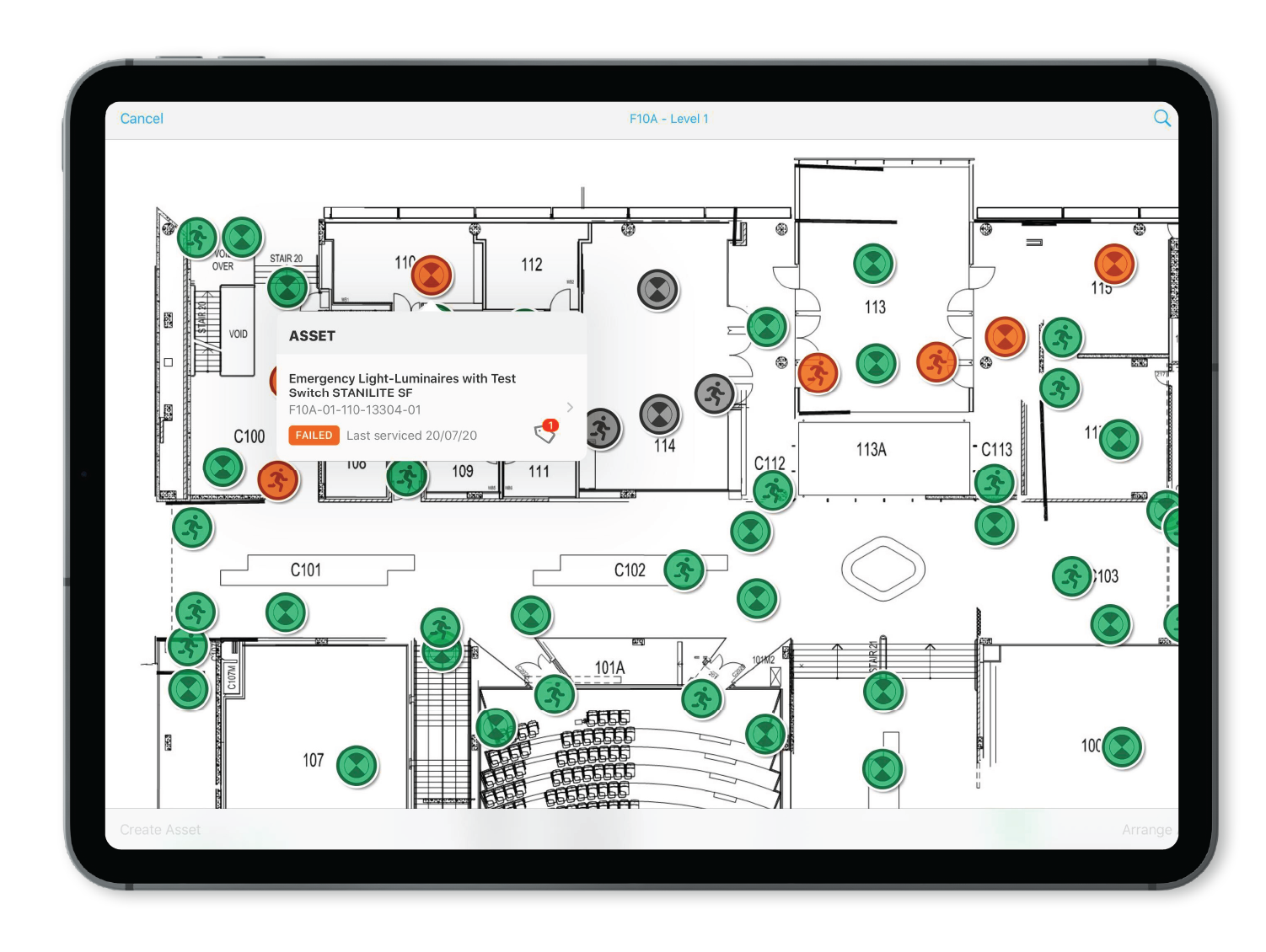 Geospatial Floorplans: Reduce the time spent looking for assets with floorplans and geospatial mapping.