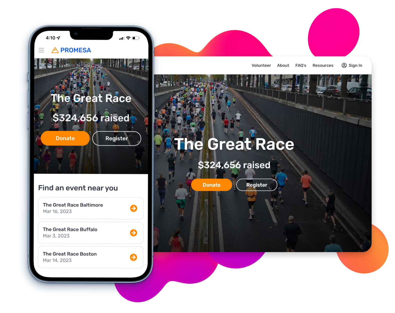 Pledge It Software - Unite your multi-location race or walk event with a single website