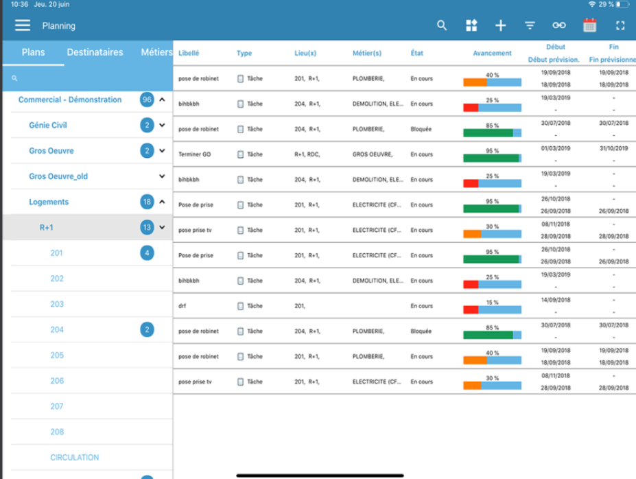 WIZZCAD reporting screenshot