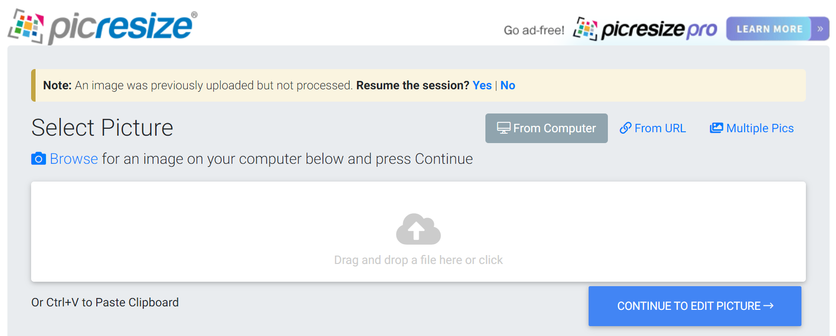 PicResize Software - 2