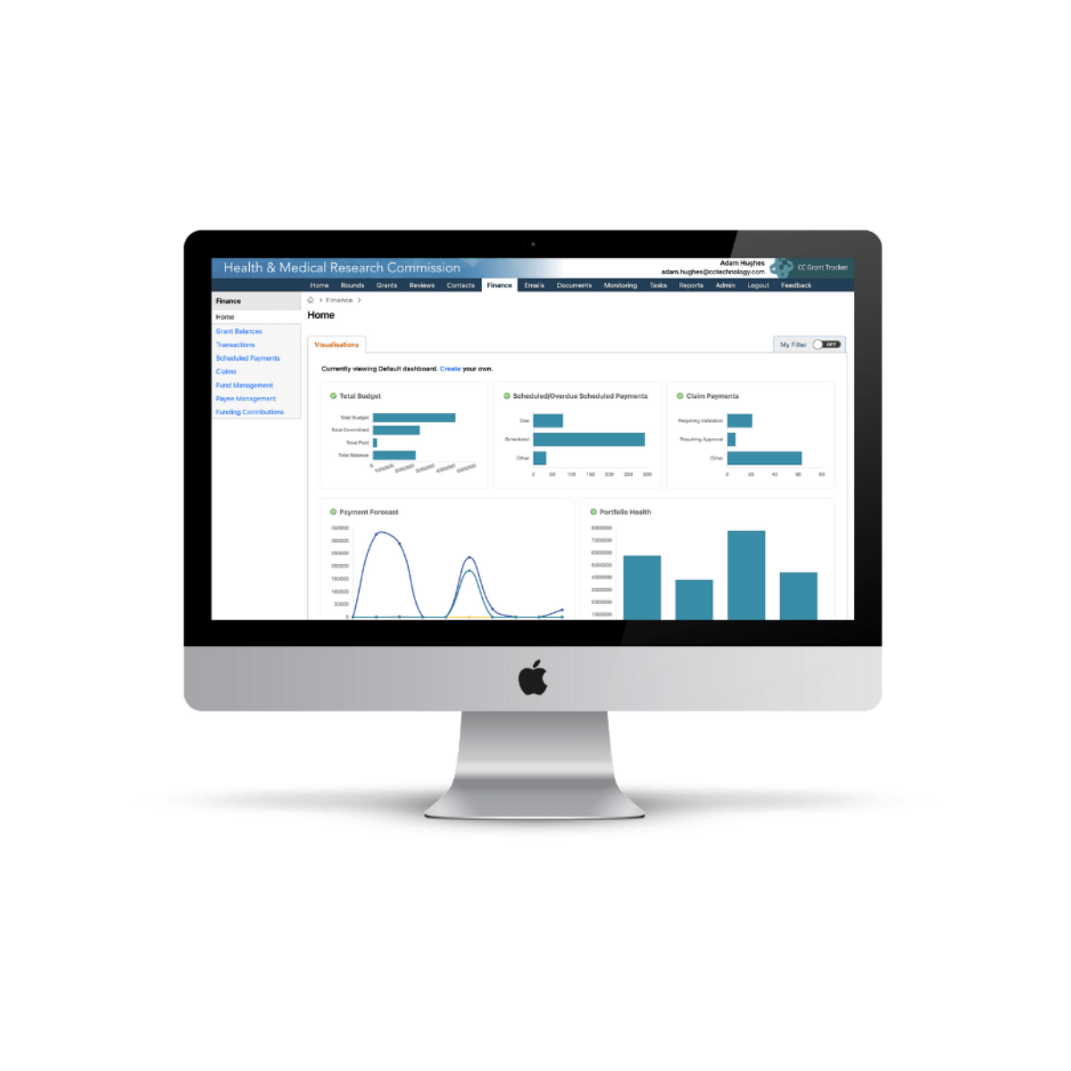 Symplectic Grant Tracker Software - Finance Management & Performance Monitoring