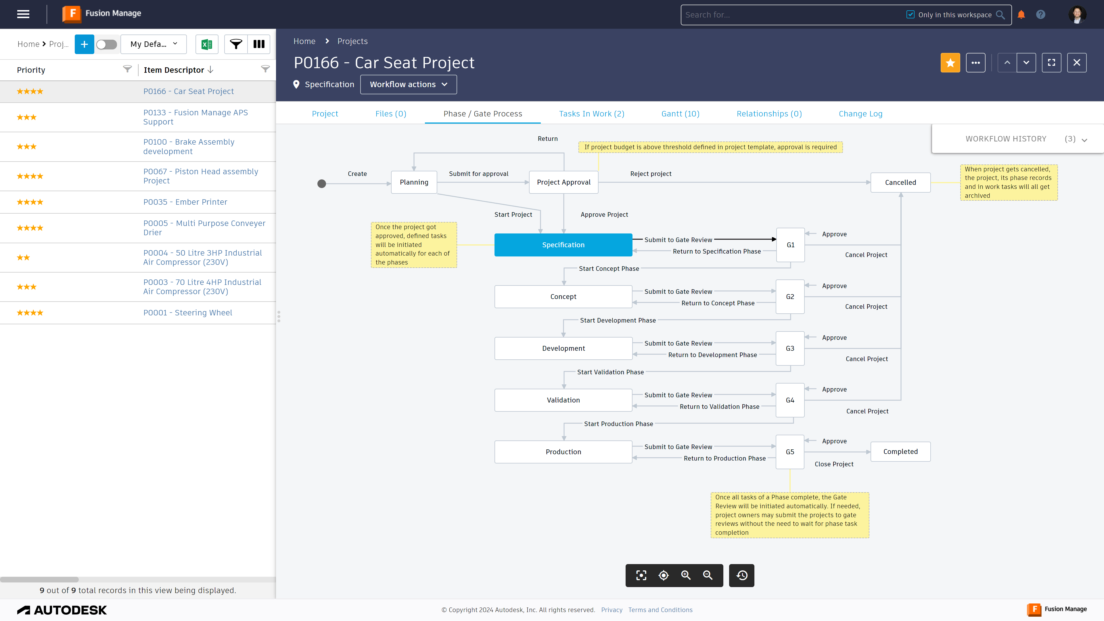 New product introduction: Keep product development projects organized by managing stakeholders from various departments aligned on tasks and deliverables needed to define, develop, and launch a new product. 