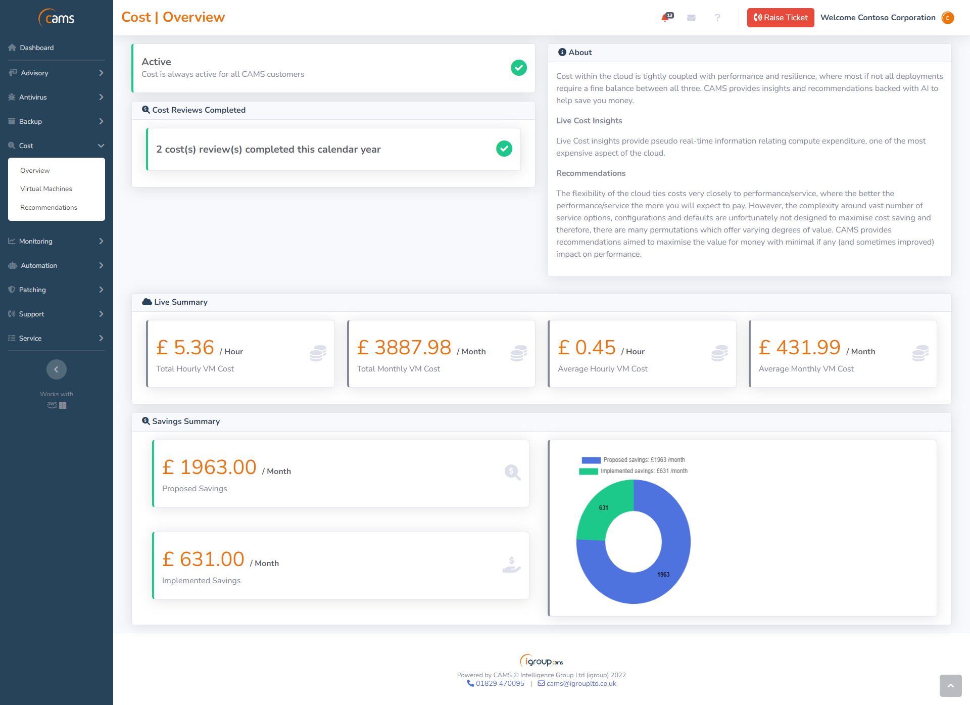CAMS Software - AWS & Azure Cost Management
