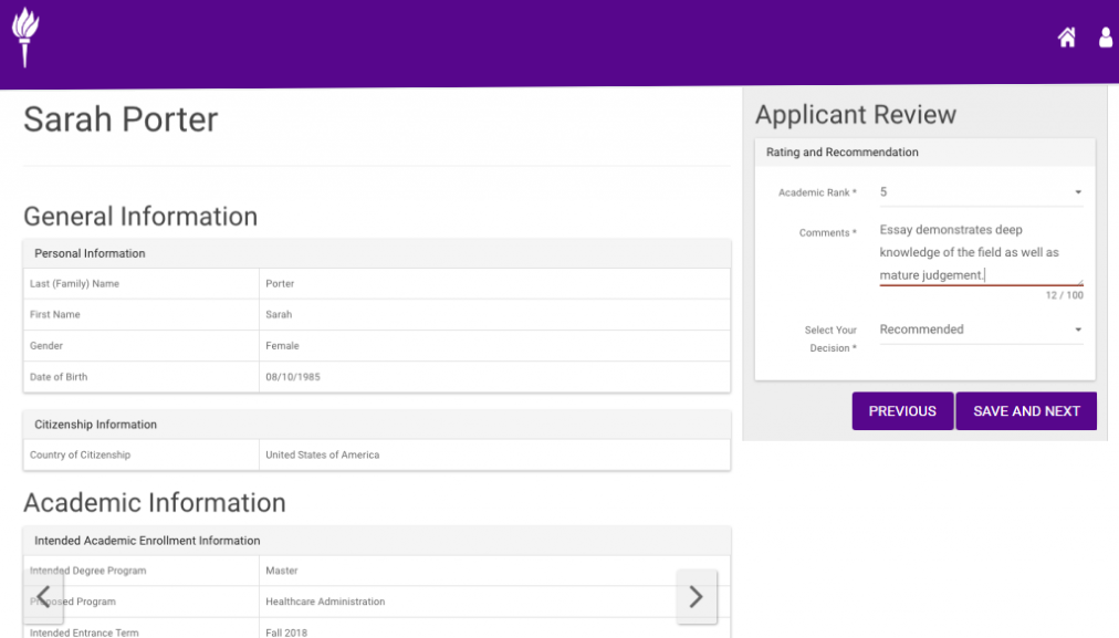 Embark Campus Software - Let your reviewers rate applicants and leave their comments online for online collaboration. Download options also available to facilitate paper review.