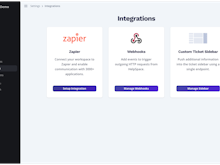 HelpSpace Software - HelpSpace Integrations: various options to integrate HelpSpace into your application landscape, using our API, webhooks or Zapier, to speed up and simplify your processes.