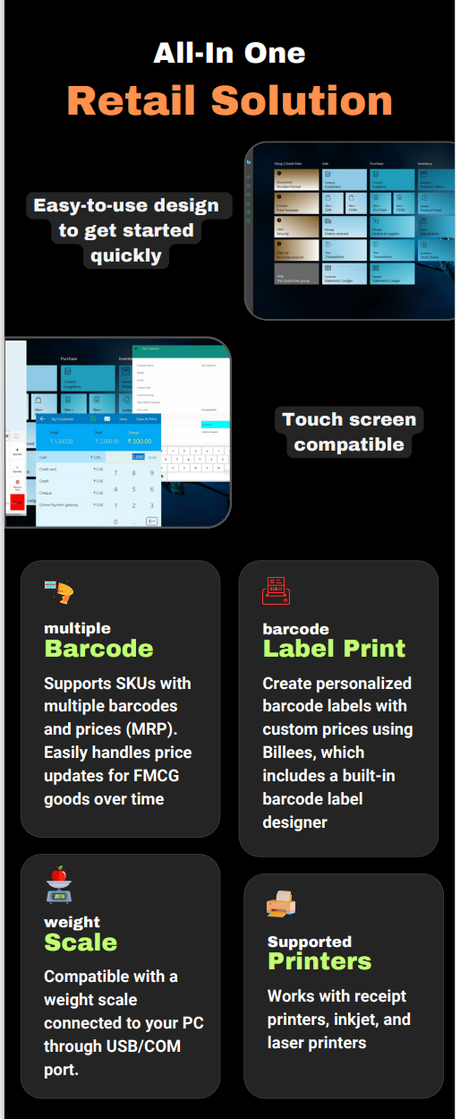 Billees screenshot: All in one Solution .