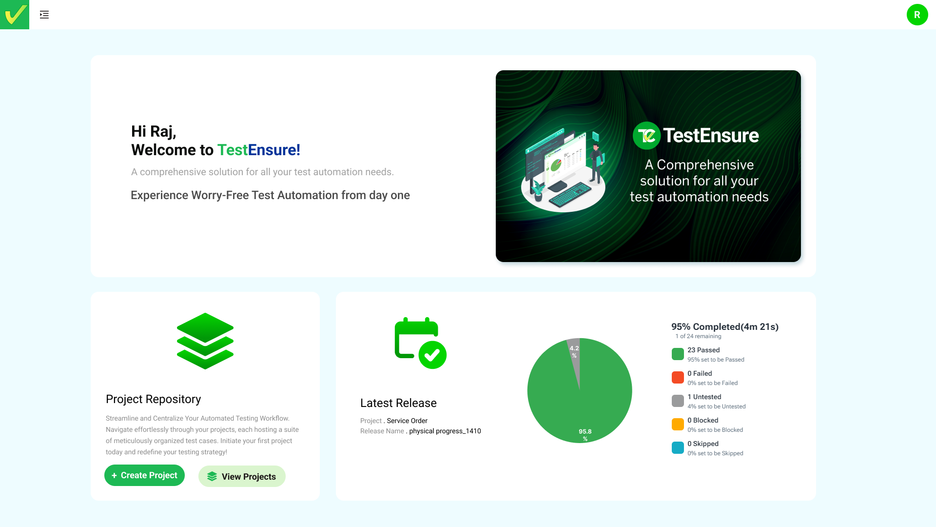 TestEnsure Homepage