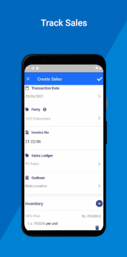 Track your sales from anywhere through Finsights mobile App for Tally