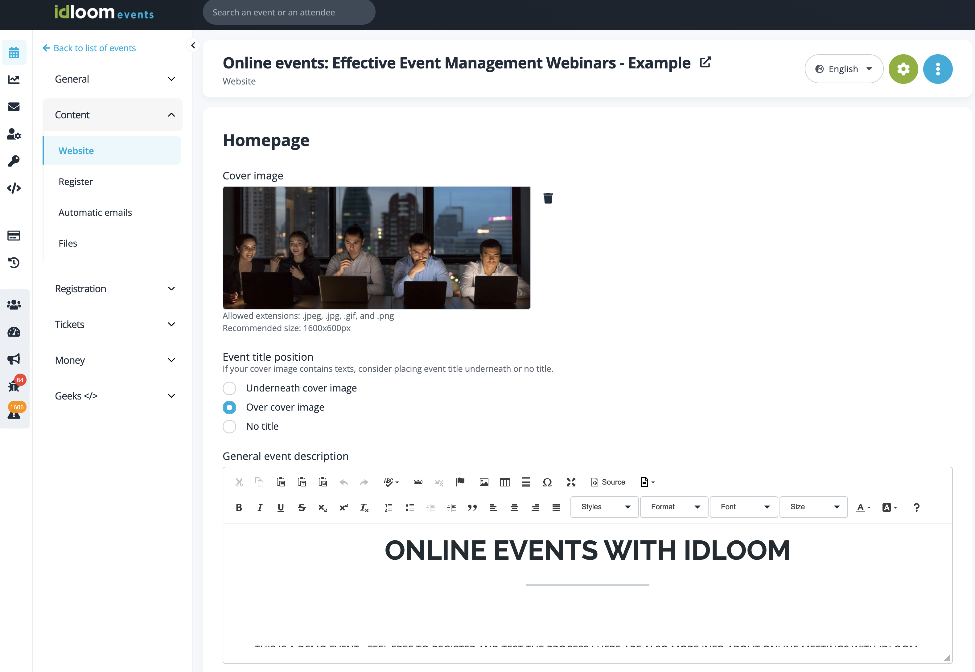 idloom-events Pricing, Cost & Reviews - Capterra UK 2022