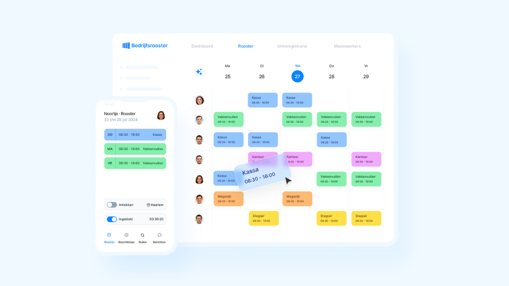Bedrijfsrooster Software - 1