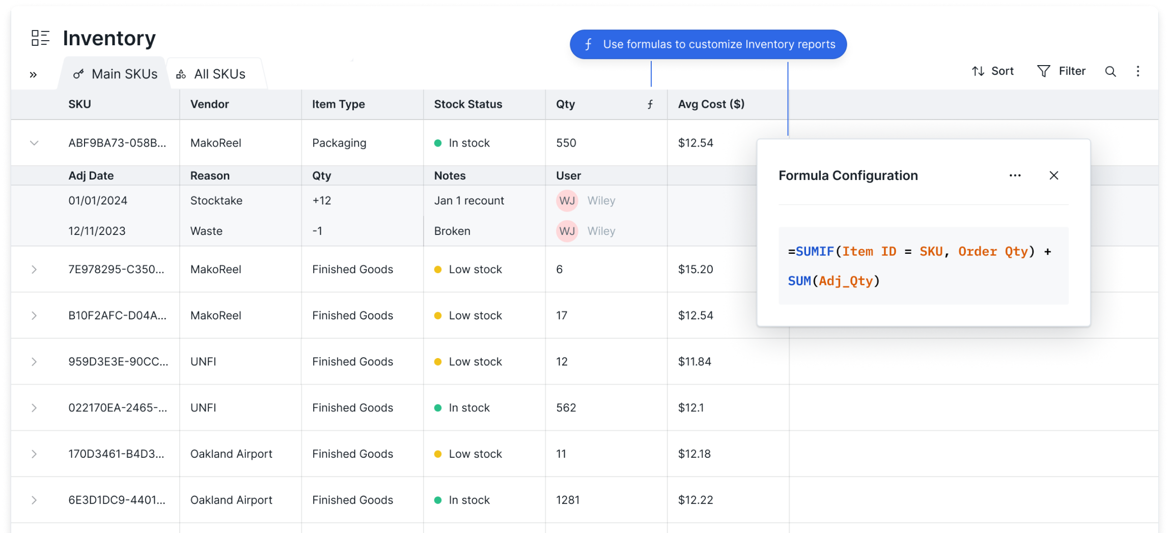 Doss Software - Doss inventory management