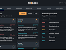 TOGGLE Software - TOGGLE portfolio dashboard