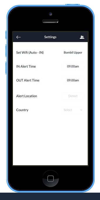 MarkMe screenshot: Manage application settings