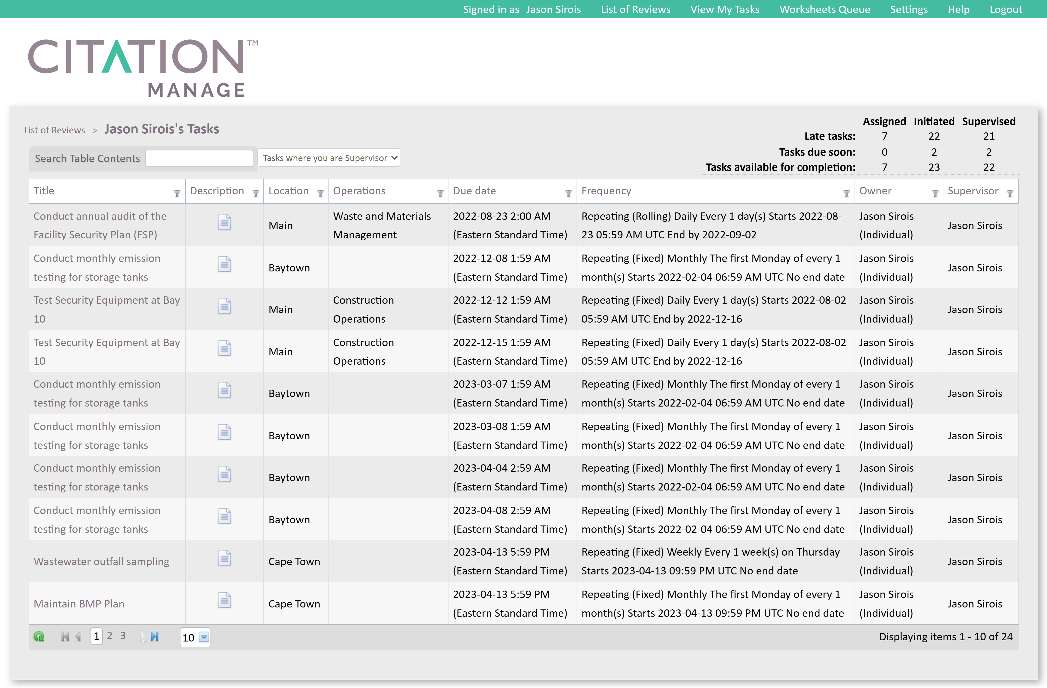 Citation Manage™ converts regulatory actions into local tasks with a compliance calendar feature. Track deadlines, assign tasks, and prioritize activities based on risk levels & screening results for efficient resource allocation & justified compliance.