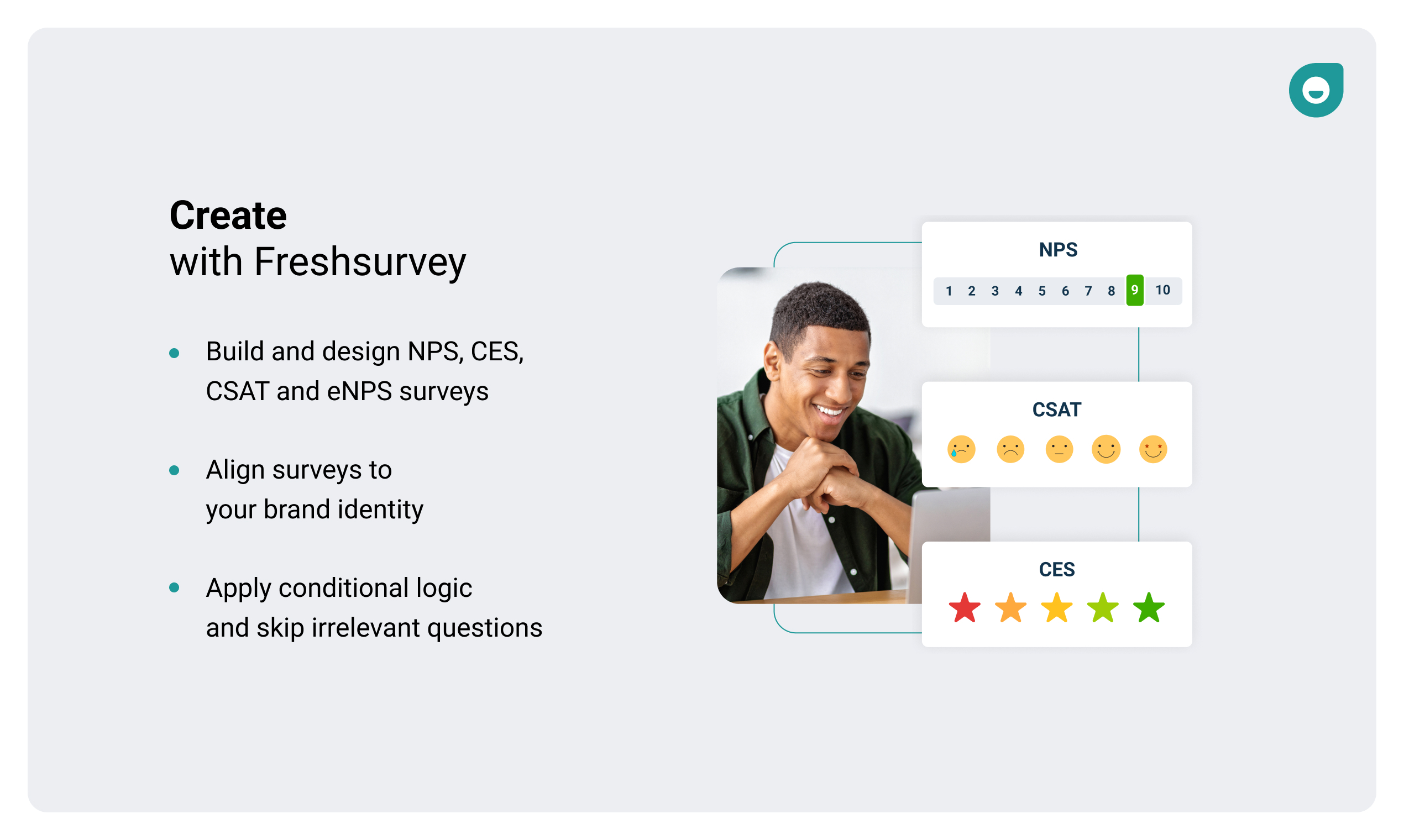 Create free branded surveys