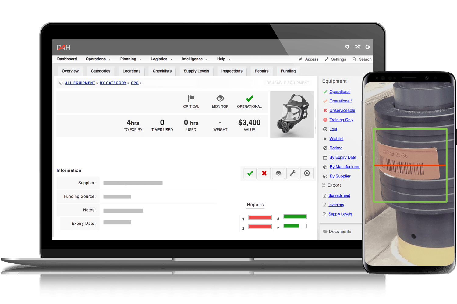 D4H Software - D4H Equipment Management