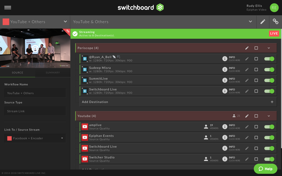 How to Enable Live Streaming on  – Switchboard Live - Help