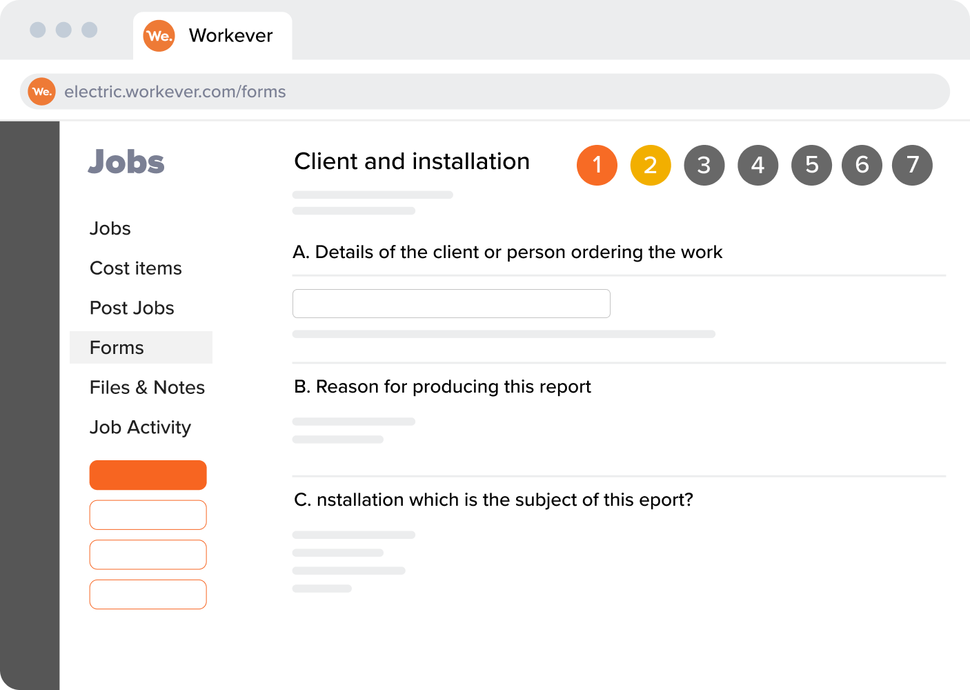 Workever Software - Create forms in advance! Save time on site and in the office