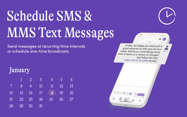 Schedule SMS & MMS Text Messages