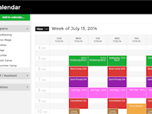 Zen Planner Software - Stay organized with daily, weekly or monthly class schedules on a calendar that's color coded by class type