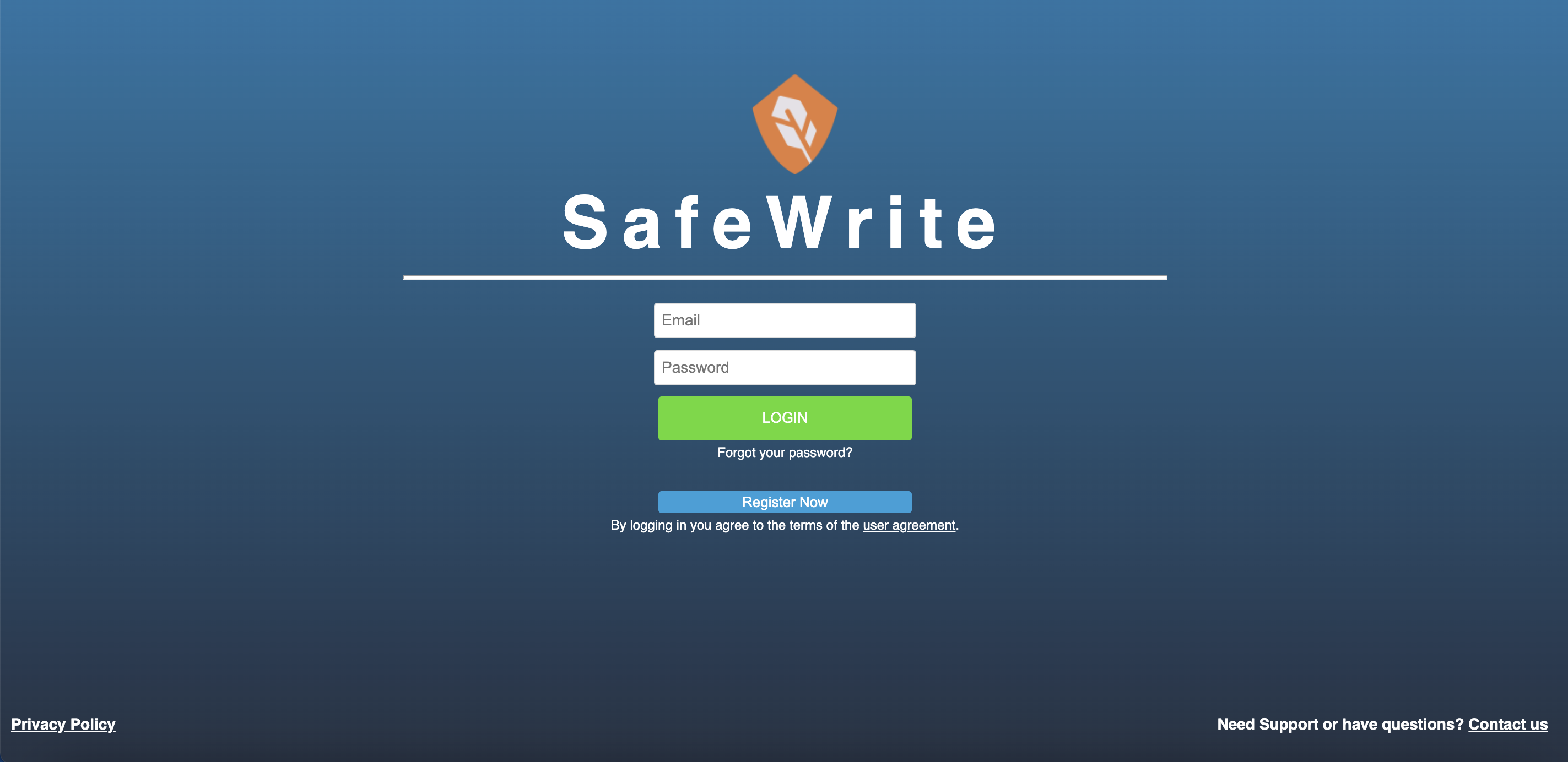 SafeWrite Software - SafeWrite Login Portal