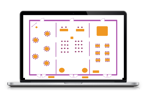 Event Guru screenshot: Event Guru Software room diagrams screenshot
