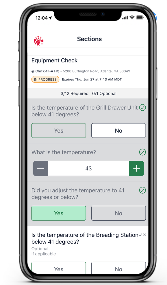 FORM MarketX Software - Capture temperatures wirelessly with Bluetooth thermometer IoT integrations to ensure complete data accuracy. Set thresholds for acceptable ranges & prescribe workflows to drive resolution & uphold food safety--keeping guests & team members safe.