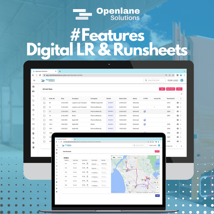 Openlane Feature | Digital LR & Runsheets