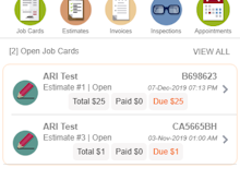 ARI Software - ARI (Auto Repair Invoices) main view